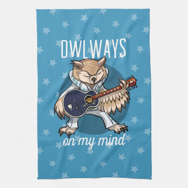 Linge De Cuisine Owways On My Mind Owl in Jumpsuit Cartoon (Vertical)