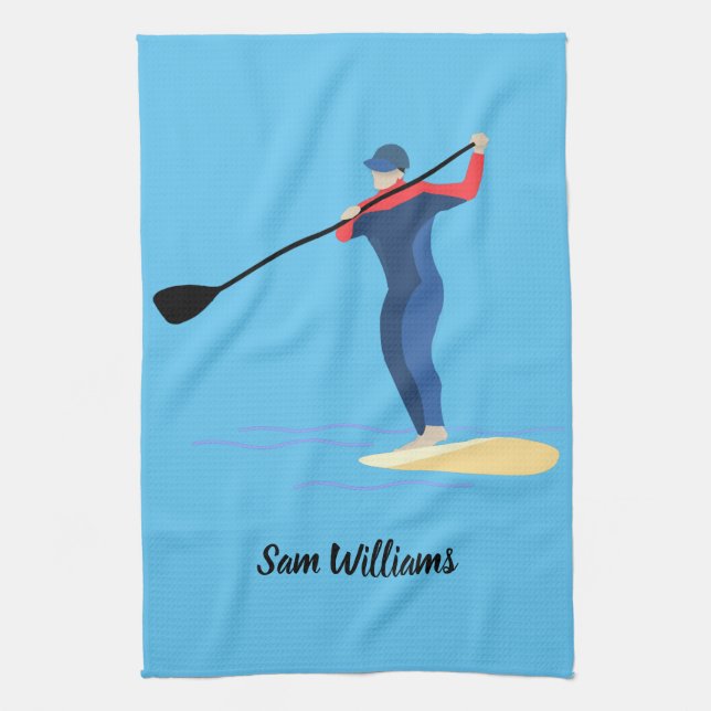 Linge De Cuisine Paddleboarding en stand-up (Vertical)