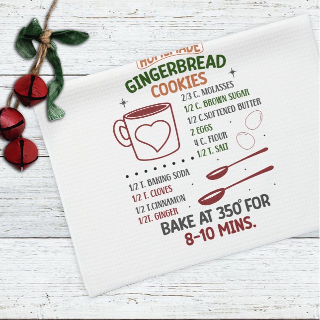 Linge De Cuisine Pain d'épices de Noël Recette Noël (Créateur téléchargé)