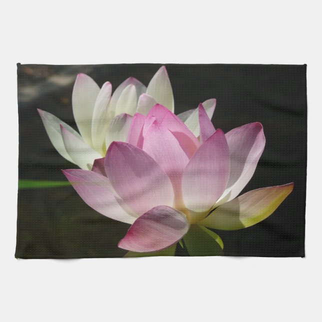 Linge De Cuisine Paire de fleurs de Lotus II (Horizontal)
