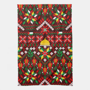 Linge De Cuisine Palestine Tatreez Broderie traditionnelle