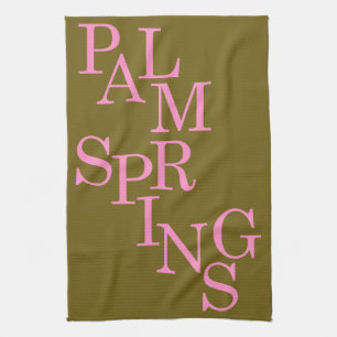 Linge De Cuisine Palm Springs Olive Et Rose Vintage