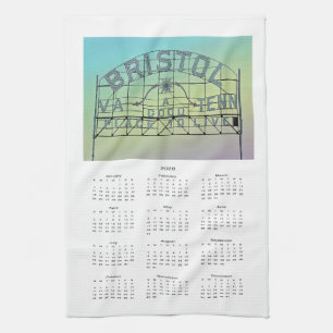 Linge De Cuisine Pancarte de slogan de Bristol de style vintage 202