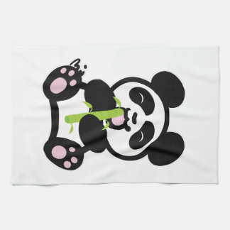 Linge De Cuisine Panda heureux