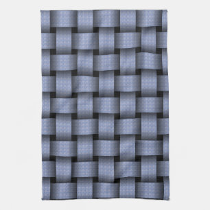 Linge De Cuisine Panier bleu ciel