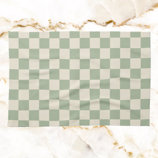 Linge De Cuisine Panneau de contrôle blanc vert et blanc désactivé (Créateur téléchargé)
