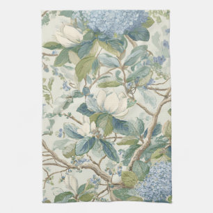 Linge De Cuisine Papier peint Floral Coastal Little Magnolia de sau