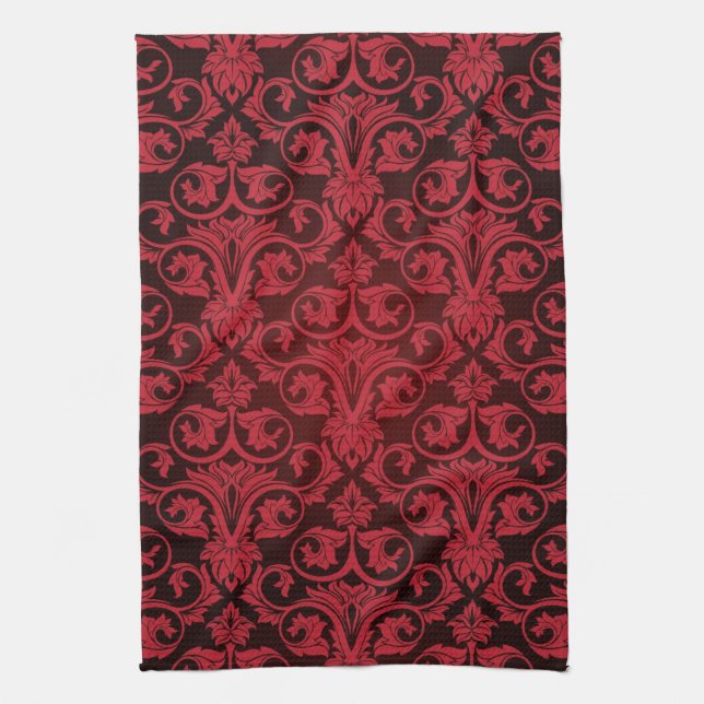 Linge De Cuisine Papier peint rouge 2 (Vertical)