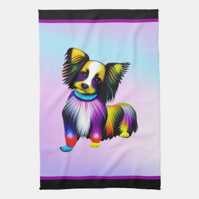 Linge De Cuisine Papillion Pop Art Pastel (Vertical)