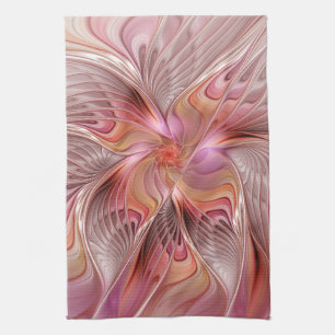 Linge De Cuisine Papillon Abstrait coloré Imaginaire Fractal Art