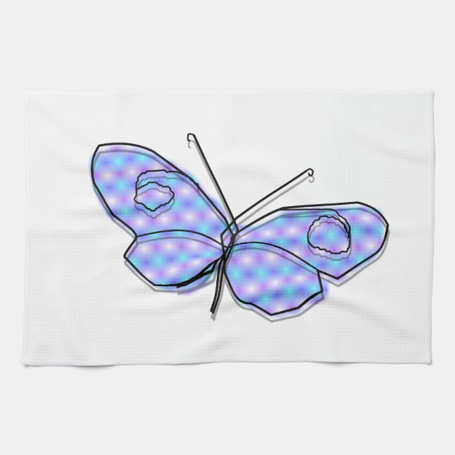 Linge De Cuisine Papillon cosmique (Horizontal)