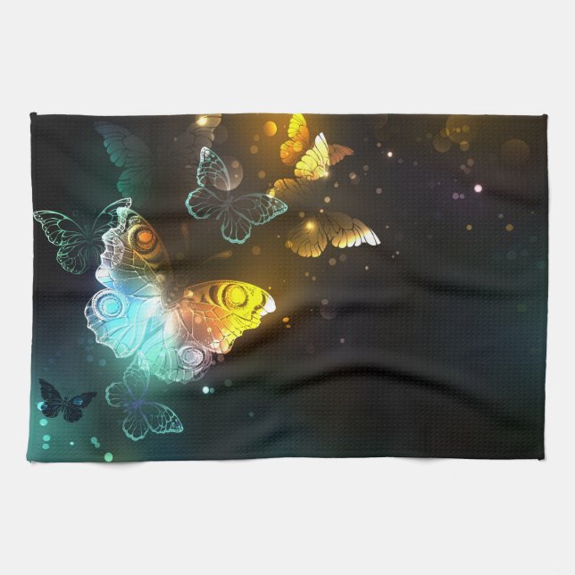 Linge De Cuisine Papillon lumineux et papillons de nuit (Horizontal)