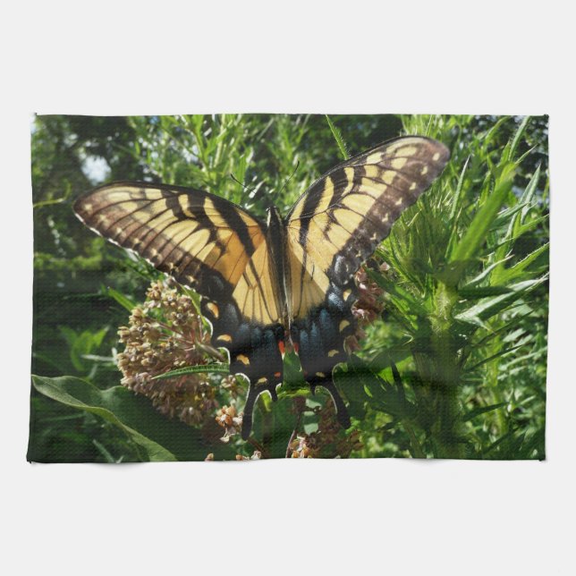 Linge De Cuisine Papillon Swallowtail III Belle photo colorée (Horizontal)