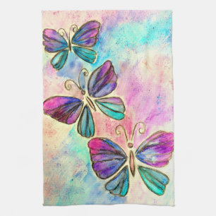Linge De Cuisine Papillons doux -