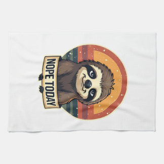 Linge De Cuisine Paresseux Grincheux Vintage Drôle Design De T-Shir