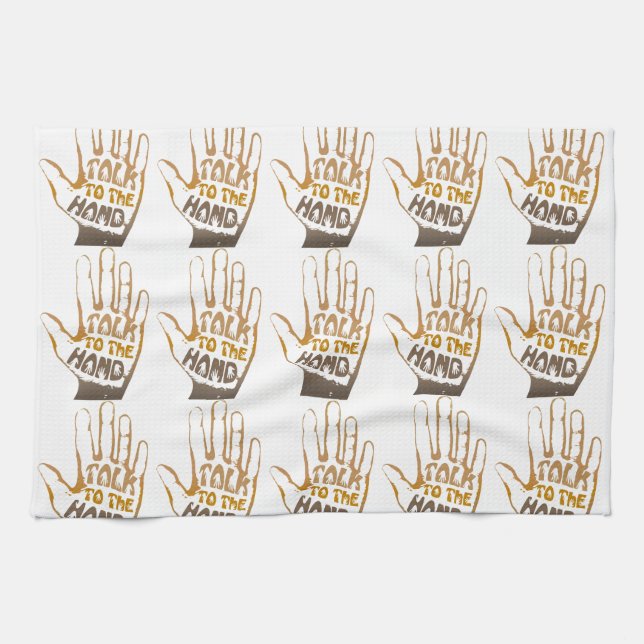 Linge De Cuisine Parler À La Main (Horizontal)