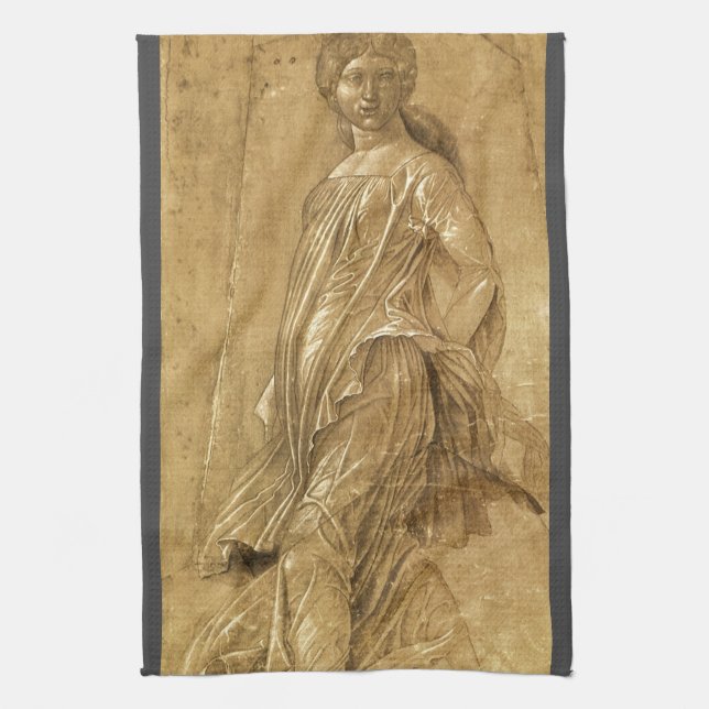 Linge De Cuisine Parnassus, Muse dansante par Andrea Mantegna (Vertical)