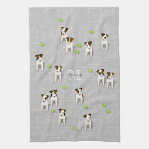 Linge De Cuisine Parson Jack Russell Terriers gris ou TOUTE couleur
