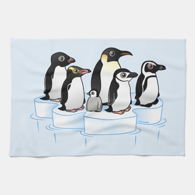 Linge De Cuisine Partie de pingouin (Horizontal)