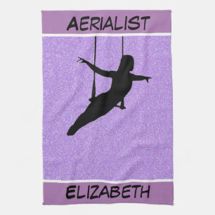Linge De Cuisine Parties scintillant Aerialist Purple