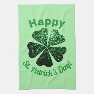 Linge De Cuisine Parties scintillant vert foncé pétillant Shamrock 