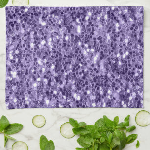 Linge De Cuisine Parties scintillant violet ultra violet étincelle