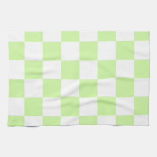 Linge De Cuisine Pastel Green À damiers En vichy Motif
