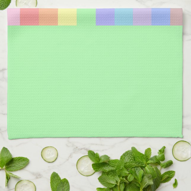 Linge De Cuisine Pastel Lime Green (Plié)