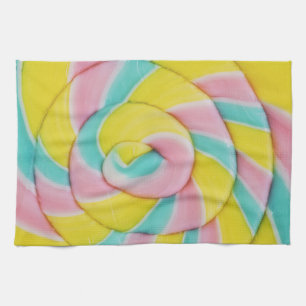 Linge De Cuisine Pastel Rainbow Spiral Candy Photo