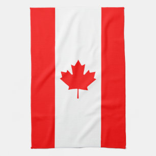 Linge De Cuisine Patriotic National Flag of Canada