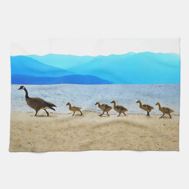 Linge De Cuisine Patrol Canada Oies (Horizontal)
