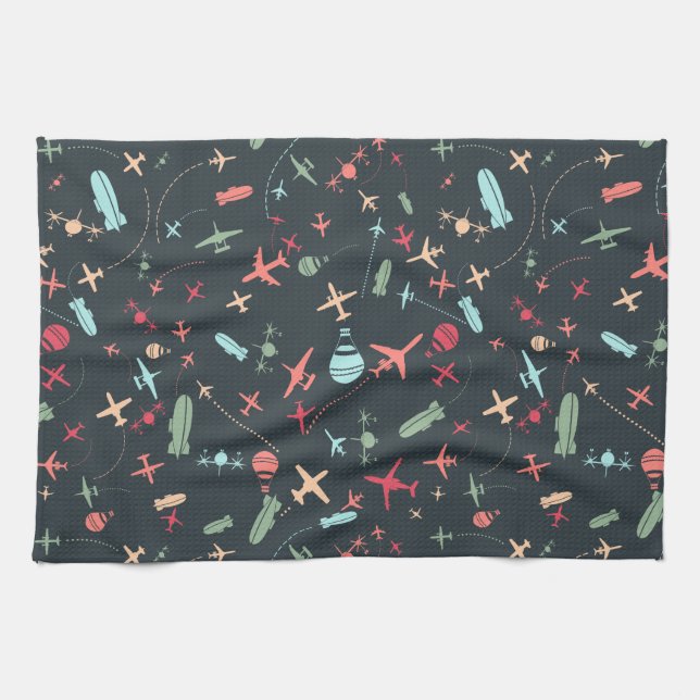Linge De Cuisine Patters de l'aviation (Horizontal)