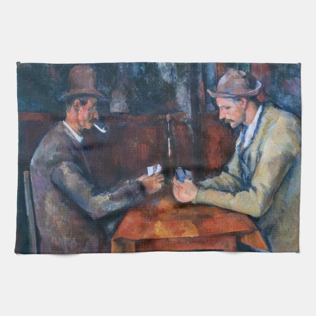 Linge De Cuisine Paul Cezanne - Les Joueurs De Cartes (Horizontal)