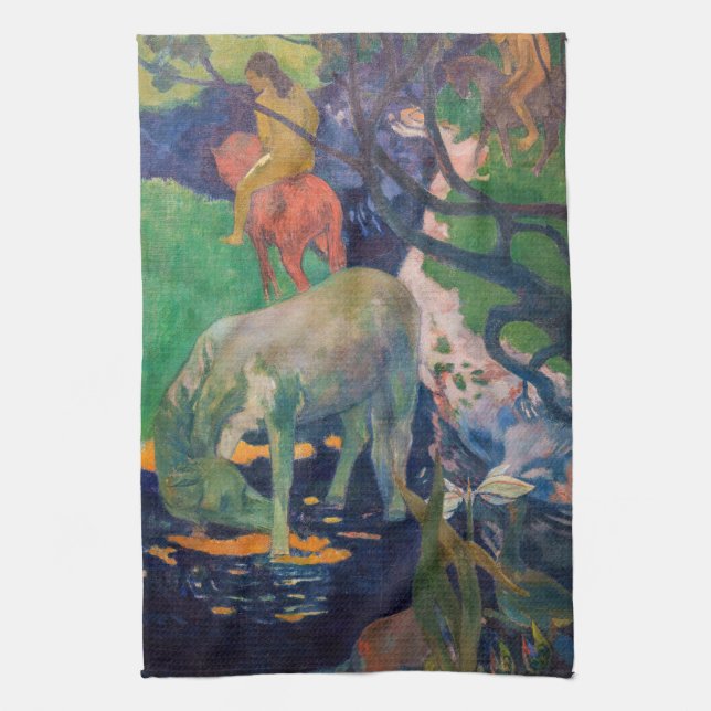 Linge De Cuisine Paul Gauguin - Le Cheval Blanc (Vertical)