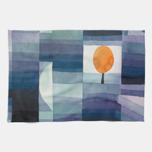 Linge De Cuisine Paul Klee Abstrait Tree Blue Peinture