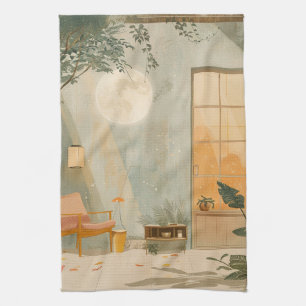 Linge De Cuisine Paysage Abstrait de Boho (6)