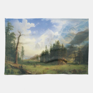 Linge De Cuisine Paysage de montagne par Albert Bierstadt
