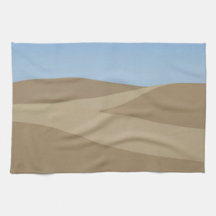 Linge De Cuisine Paysage minimaliste de dunes du désert