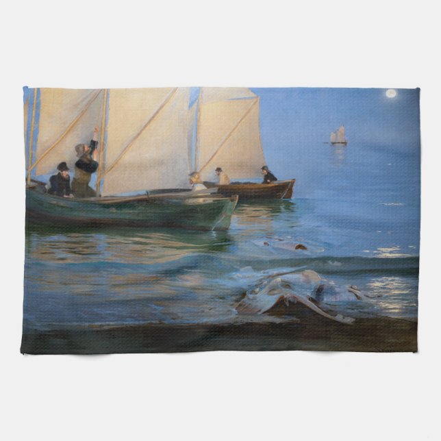 Linge De Cuisine Peder Severin Kroyer - Bateaux de pêche (Horizontal)