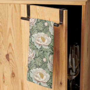 Linge De Cuisine Peine florale vintage