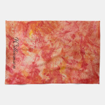 Peinture Abstraite orange colorée personnalisable