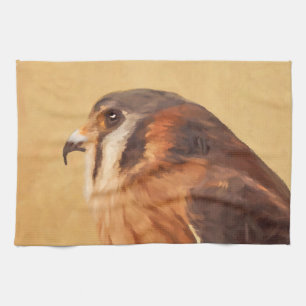 Linge De Cuisine Peinture américaine Kestrel - Art original pour l