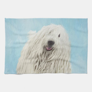 Linge De Cuisine Peinture Komondor - Cute Original Chien Art