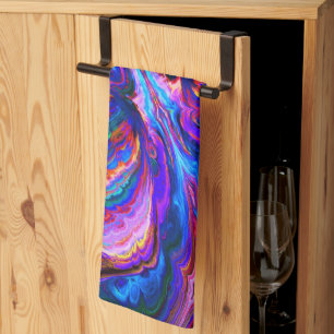 Linge De Cuisine Peintures à teintes pourpres modernes
