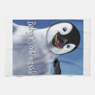 Linge De Cuisine Penguin d'hiver