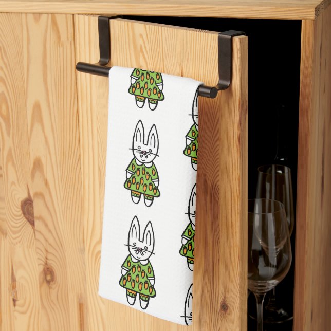 Linge De Cuisine Penny le lapin (Pliage en tiers)