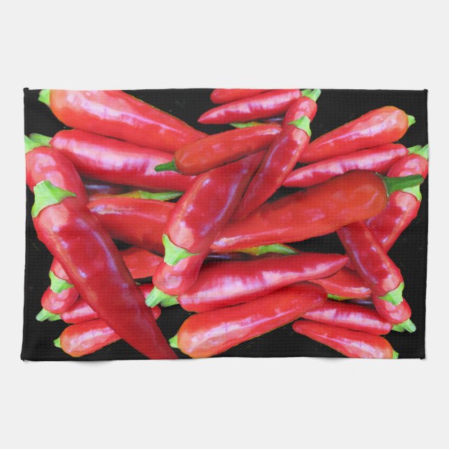 Linge De Cuisine Peppers chili (Horizontal)