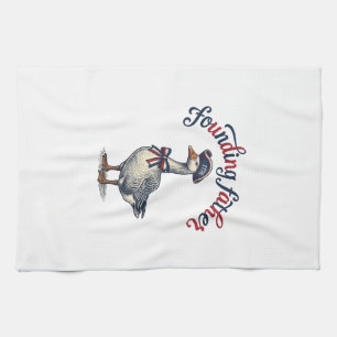 Linge De Cuisine Père fondateur Goose Vintage Chemise patriotique D