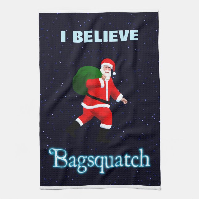 Linge De Cuisine Père Noël - Bagsquatch (Vertical)