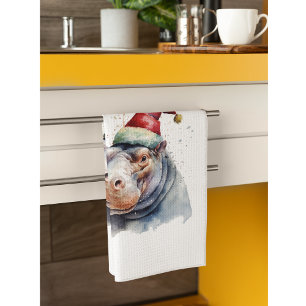 Linge De Cuisine Père Noël Little Hippo, coutume